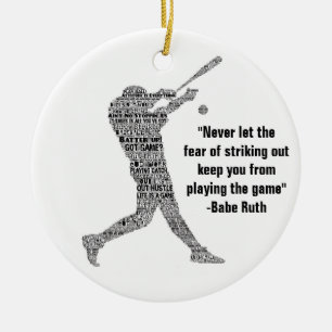 Décoration En Céramique Atteindre Home Run Baseball Motivational Word Art