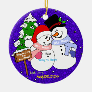 Décoration En Céramique Attendre notre ęr enfant