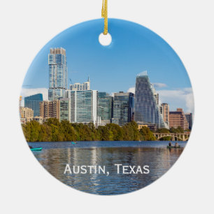 Décoration En Céramique Austin Skyline, Texas Orament