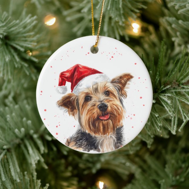 Décoration En Céramique Australian Silky Terrier Christmas Personalized (Arbre)