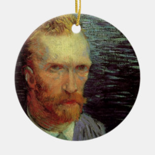 Décoration En Céramique Autoportrait de Vincent van Gogh, Beaux-arts vinta