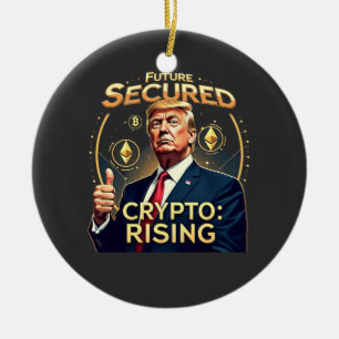 Décoration En Céramique Avenir Sécurisé Crypto en Hausse Trump Jour d'Inve