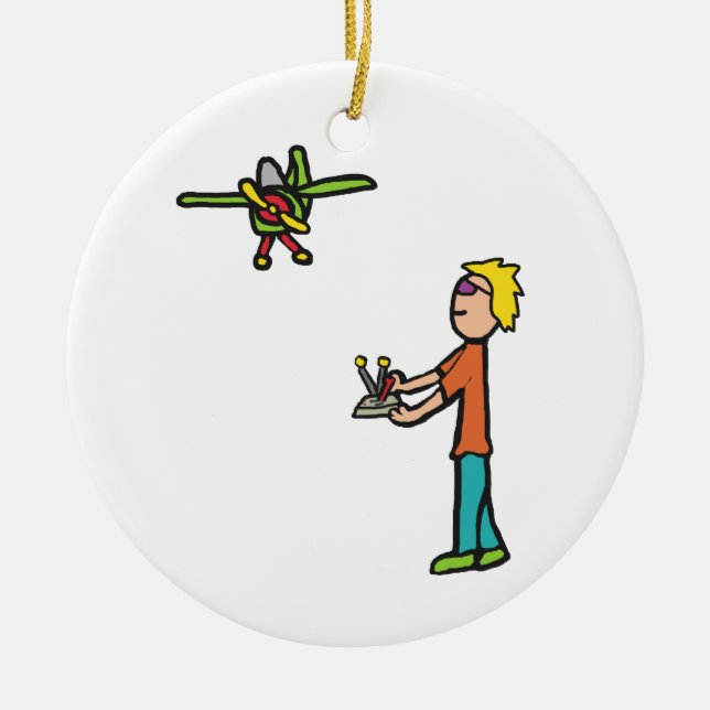 Décoration En Céramique Avion de modèle RC (Devant)