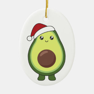 Décoration En Céramique Avocado illuminations de Noël Amusant Avocados Adu