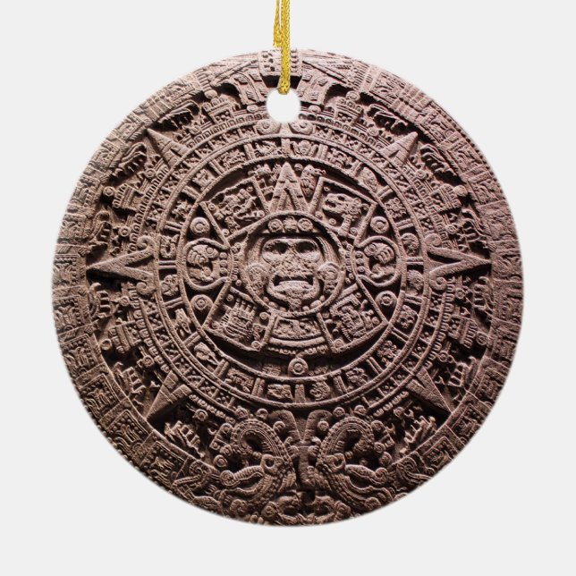 Décoration En Céramique AZTEC OU MEXICA mexicaine, (Dos)