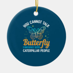 Décoration En Céramique Babfly You Cannot Talk Butterfly