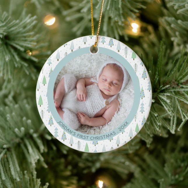 Décoration En Céramique Baby First Christmas Arbres personnalisés (Arbre)