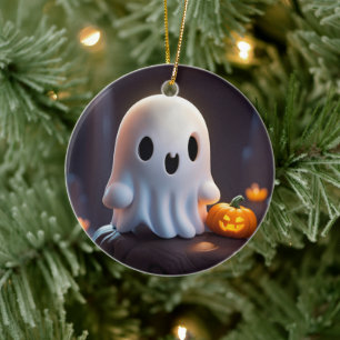 Décoration En Céramique Baby Ghost Déplaisant mignon caractère Halloween