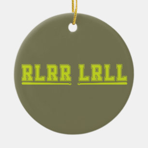 Décoration En Céramique Baguettes de tambour RLRR LRLL Groupe Tambour Batt