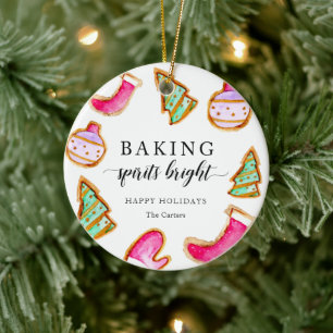 Décoration En Céramique Baking Spiritueux Bright Baking Party Simple