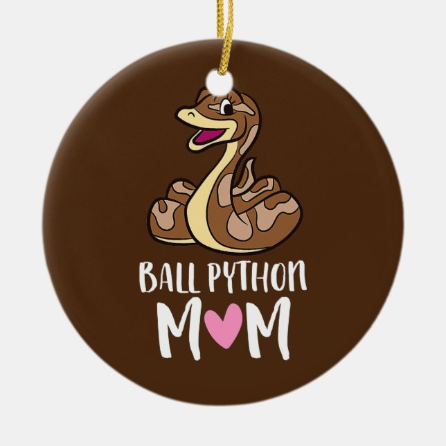 Décoration En Céramique Ball Python Maman Snake Ball Python (Devant)