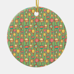 Décoration En Céramique Ballon à air chaud vintage