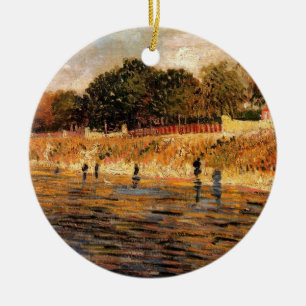 Décoration En Céramique Banques de la Seine par Vincent van Gogh