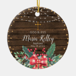 Décoration En Céramique Baptême de la fille du bois russe