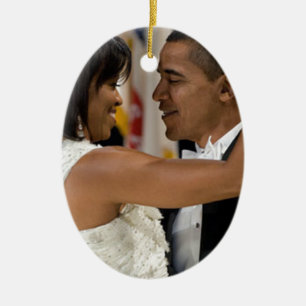 Décoration En Céramique Barack et Michelle Obama