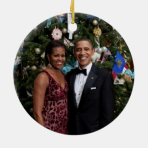 Décoration En Céramique Barack & Michelle 2010 - Ornament