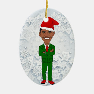 Décoration En Céramique Barack Obama Santa