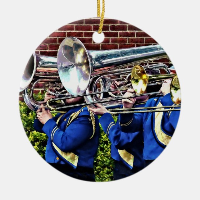 Décoration En Céramique Baritone Horns et Trombones (Devant)
