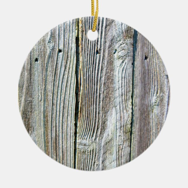 Décoration En Céramique Barnwood bois grain écorce rustique (Devant)