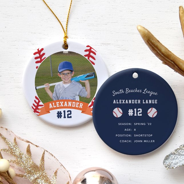 Décoration En Céramique Base-ball de Personalized (Créateur téléchargé)