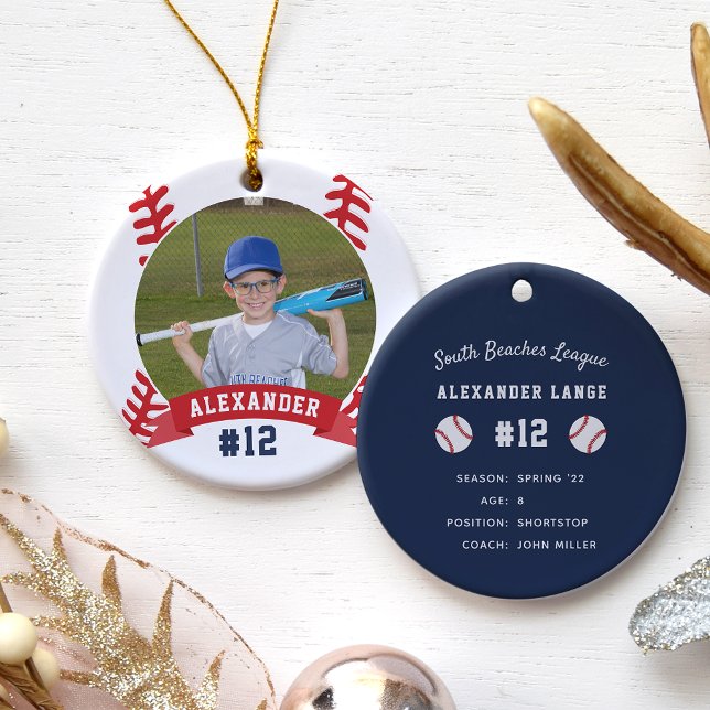 Décoration En Céramique Base-ball de Personalized (Créateur téléchargé)