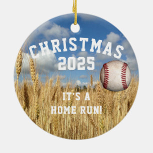 Décoration En Céramique Baseball en l'air, sur un arbre, personnalisé