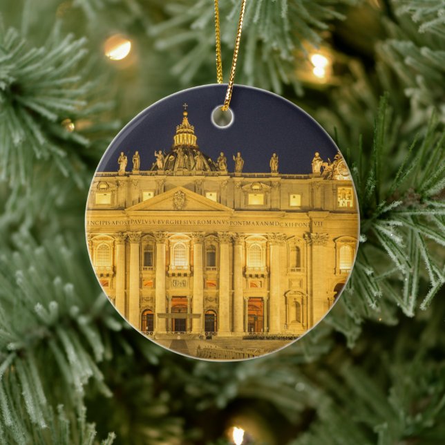 Décoration En Céramique Basilique Saint-Pierre de la nuit, Cité du Vatican (Arbre)