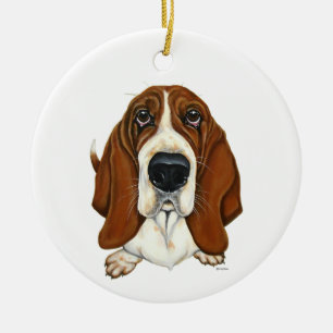 Décoration En Céramique Basset Hound