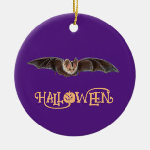 Décoration En Céramique Bat Pipistrellus Illustration Halloween heureux