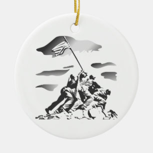 Décoration En Céramique Bataille d'Iwo Jima