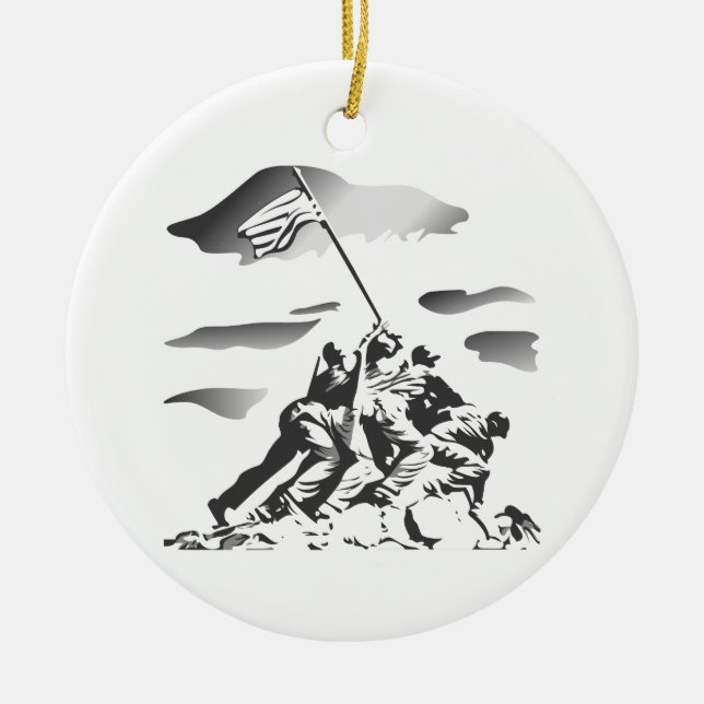 Décoration En Céramique Bataille d'Iwo Jima (Devant)