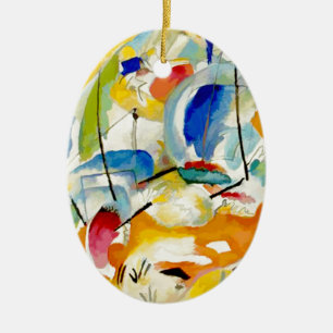 Décoration En Céramique Bataille maritime de Kandinsky 1913