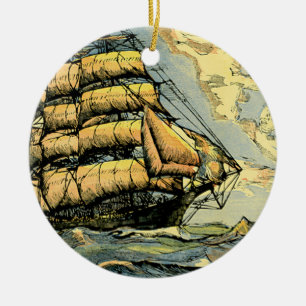 Décoration En Céramique Bateaux de navigation