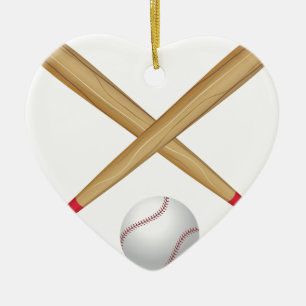 Décoration En Céramique Batte de baseball et boule