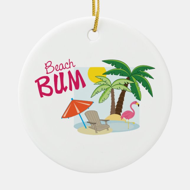 Décoration En Céramique Beach Bum (Devant)