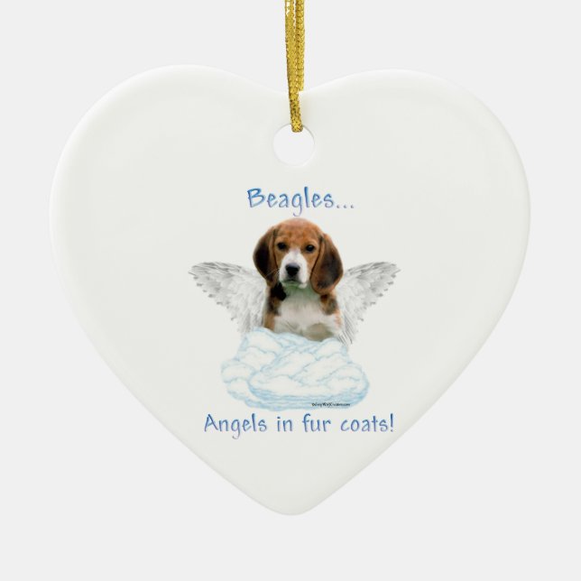 Décoration En Céramique Beagle Angel (Devant)