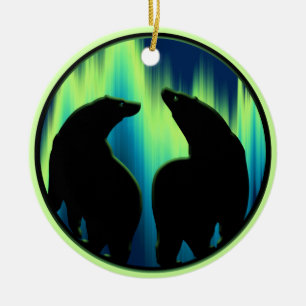 Décoration En Céramique Bear Ornament Personalized Wildlife Art Decoration