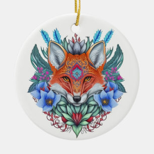 Décoration En Céramique Beau renard