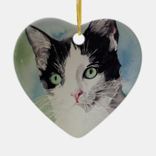 Décoration En Céramique Beaux-arts de portrait d'amoureux des chats