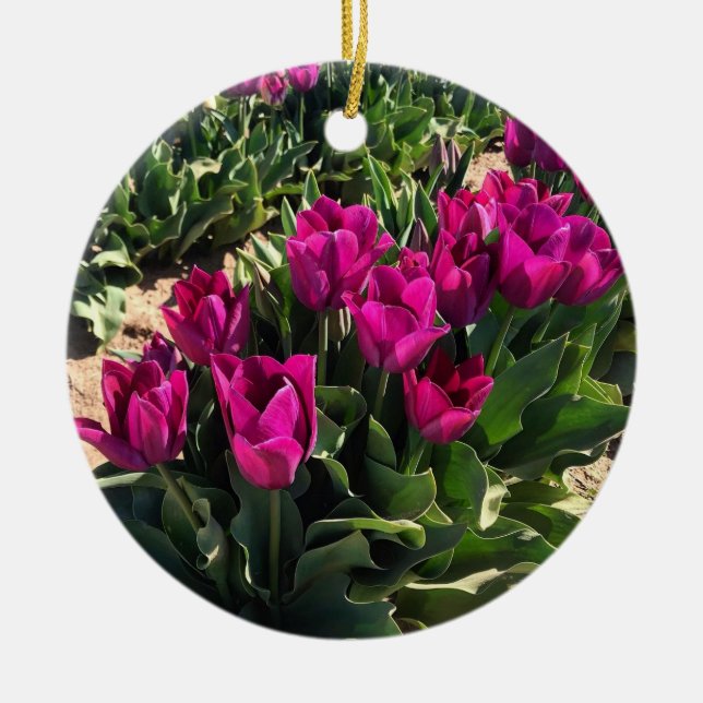 Décoration En Céramique Beaux Tulipes (Devant)