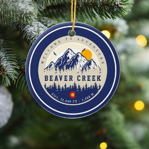 Décoration En Céramique Beaver Creek Colorado Drapeau Montagne Souvenir de