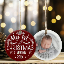 Bébé 1er Décor de la maison de Noël