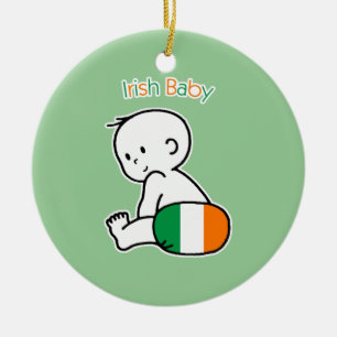 Décoration En Céramique Bébé irlandais