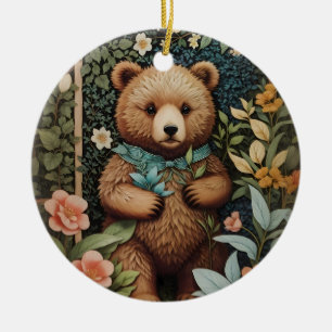 Décoration En Céramique Bébé mignon Ours Brown William Morris Inspiré