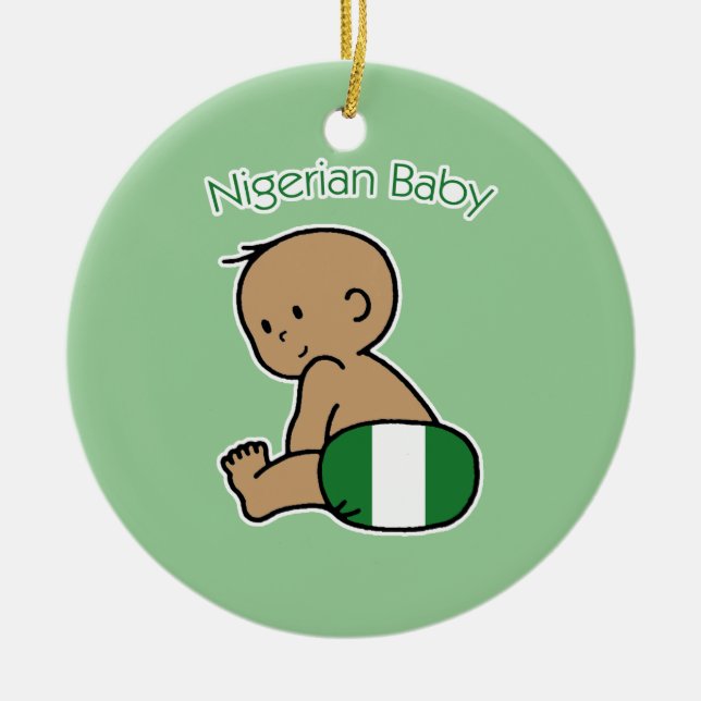 Décoration En Céramique Bébé nigérien (Devant)