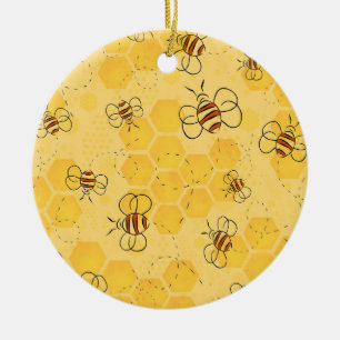 Décoration En Céramique Bee Buzzing Honey Bees mignonne
