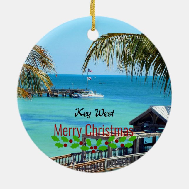 Décoration En Céramique Belle Key West - Joyeux Noël (Dos)