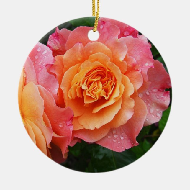Décoration En Céramique Belle rose rose photo (Devant)