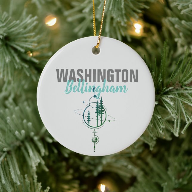 Décoration En Céramique Bellingham Washington Arbres géométriques (Arbre)