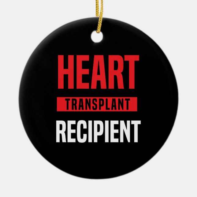Décoration En Céramique Bénéficiaire de la transplantation cardiaque (Devant)